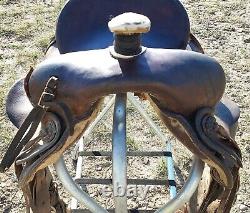 Vintage Otto F. Ernst Wyo. 14 Western Saddle