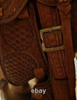 Vintage Pugsley and Cia Salesman Leather Saddle