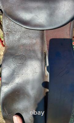 Vintage R. T Frazier Pueblo Colo. High Back Buckaroo Western Saddle 14½ seat