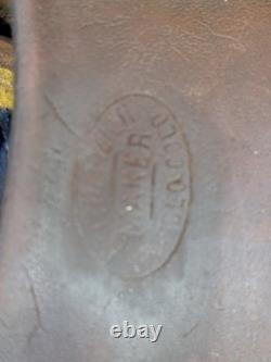 Vintage R. T Frazier Pueblo Colo. High Back Buckaroo Western Saddle 14½ seat