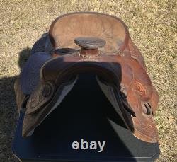 Vintage RALIDEWestern Leather Sheep Fleece Adult Horse Saddle 3712024 3780494