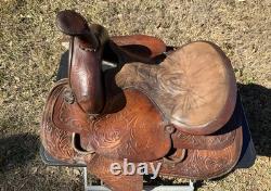Vintage RALIDEWestern Leather Sheep Fleece Adult Horse Saddle 3712024 3780494