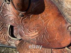 Vintage RALIDEWestern Leather Sheep Fleece Adult Horse Saddle 3712024 3780494
