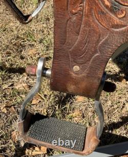 Vintage RALIDEWestern Leather Sheep Fleece Adult Horse Saddle 3712024 3780494