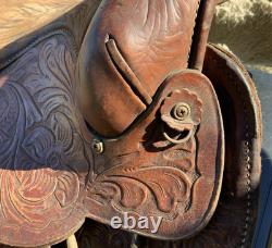 Vintage RALIDEWestern Leather Sheep Fleece Adult Horse Saddle 3712024 3780494