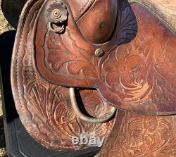 Vintage RALIDEWestern Leather Sheep Fleece Adult Horse Saddle 3712024 3780494