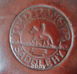 Vintage RED RANGER Western Trail pleasure Saddle, comfy padded 14' seat-Clean