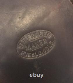 Vintage RT Frazier Pueblo Colorado Leather Equestrian Horse Saddle