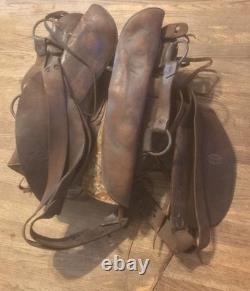 Vintage RT Frazier Pueblo Colorado Leather Equestrian Horse Saddle