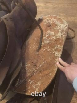 Vintage RT Frazier Pueblo Colorado Leather Equestrian Horse Saddle