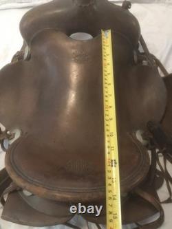 Vintage RT Frazier Pueblo Colorado Leather Equestrian Horse Saddle