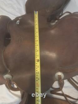 Vintage RT Frazier Pueblo Colorado Leather Equestrian Horse Saddle
