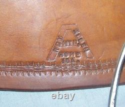 Vintage Roy Allen Mountain Home Idaho Leather Western Horse Side Saddle