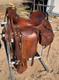 Vintage Simco/crates High Back Western Saddle Built In Saddle Bags Basket Stamp