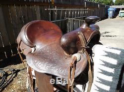 Vintage SIMCO Western Saddle, 16, made in Texas, USA