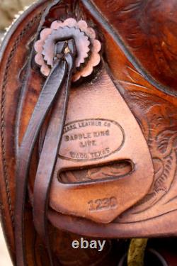 Vintage Saddle King Line Waco Texas Ozark Leather 16 Western Saddle #1230