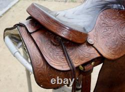 Vintage Saddle King Line Waco Texas Ozark Leather 16 Western Saddle #1230