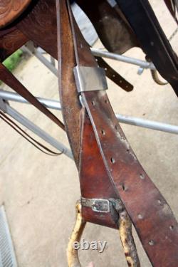 Vintage Saddle King Line Waco Texas Ozark Leather 16 Western Saddle #1230