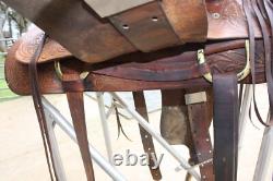 Vintage Saddle King Line Waco Texas Ozark Leather 16 Western Saddle #1230