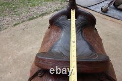 Vintage Saddle King Line Waco Texas Ozark Leather 16 Western Saddle #1230