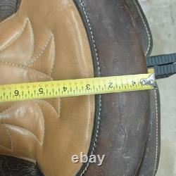 Vintage Saddle King of Texas 16 Western Saddle Tooled Leather Ranch Trail Horse