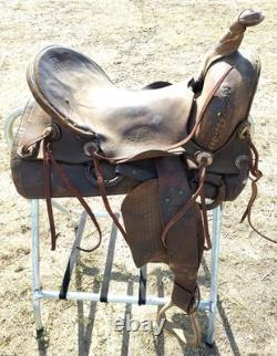 Vintage Sickles St. Louis Mo. 14¾ Western Saddle As Is