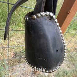 Vintage Simco 250B all-purpose Saddle 16 in Black Leather Traditional Western