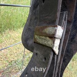 Vintage Simco 250B all-purpose Saddle 16 in Black Leather Traditional Western