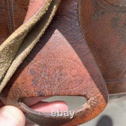 Vintage Simco Horse Saddle 15 Seat Brass Hardware And Pictured Tack Included