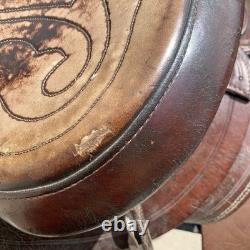 Vintage Simco Horse Saddle 15 Seat Brass Hardware And Pictured Tack Included
