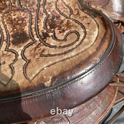 Vintage Simco Horse Saddle 15 Seat Brass Hardware And Pictured Tack Included