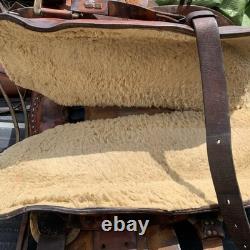 Vintage Simco Horse Saddle 15 Seat Brass Hardware And Pictured Tack Included