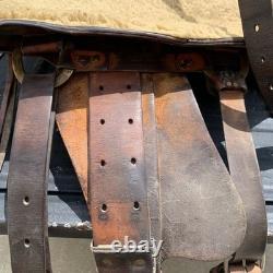 Vintage Simco Horse Saddle 15 Seat Brass Hardware And Pictured Tack Included