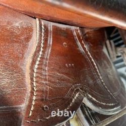 Vintage Simco Horse Saddle 15 Seat Brass Hardware And Pictured Tack Included