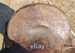 Vintage Stephens Jeffery Lewistown Mt. Square Skirt- 14½ Western Saddle As Is