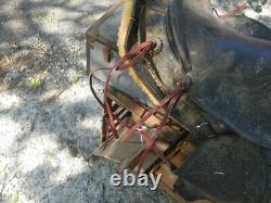 Vintage Tooled Black Leather Horse Saddle 18 Wide 23 Front to Back