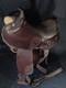 Vintage Tooled Leather Western Horse Saddle, 13/14 Seat