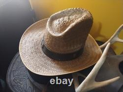 Vintage Tooled Leather Western Saddle Floral Design/ Hat/ Boots/Horns