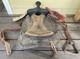 Vintage Tooled Leather Western Saddle Floral Design Restoration Or Decor