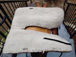 Vintage Tooled Leather Western Saddle Ocala Estate Find! Photos For Measurent