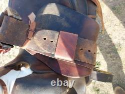 Vintage Toomeys Lewistown Mont. Western Saddle 14 seat