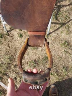 Vintage Toomeys Lewistown Mont. Western Saddle 14 seat