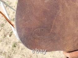 Vintage Toomeys Lewistown Mont. Western Saddle 14 seat
