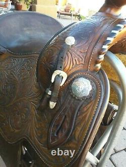 Vintage Victor Leather Goods Hand Made Western Show Saddle (pt)