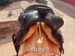 Vintage Wade Tree western saddle with Cheyenne roll
