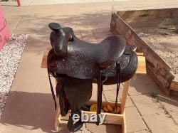 Vintage Wade Tree western saddle with Cheyenne roll