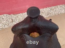 Vintage Wade Tree western saddle with Cheyenne roll