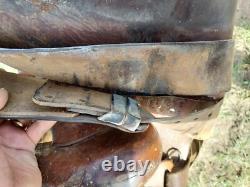 Vintage Walter L. Newell St. Louis Mo. Round Skirt Western Saddle 14 Seat