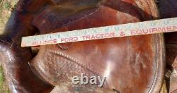 Vintage Walter L. Newell St. Louis Mo. Round Skirt Western Saddle 14 Seat