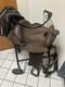 Vintage Western Brown Embossed Leather Saddle